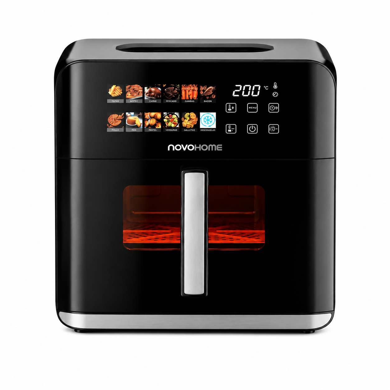 FREIDORA DE AIRE DIGITAL C/VENTANA 8.5L 1700W NH-AF802WIX