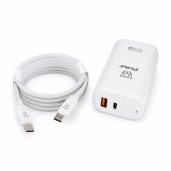 Alternative view of CARGADOR 2 USB A/C CON CABLE TIPO C CC-59126