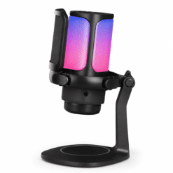 MICRÓFONO CONDENSADOR RGB C/BASE Y CABLE RT-14