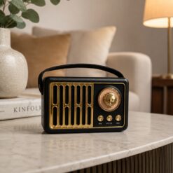 Alternative view of PARLANTE BLUETOOTH Y RADIO RETRO RECARGABLE KTS-2281