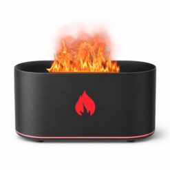 HUMIDIFICADOR FLAME LUZ SIN FILTRO CAJA NEGRA 0262