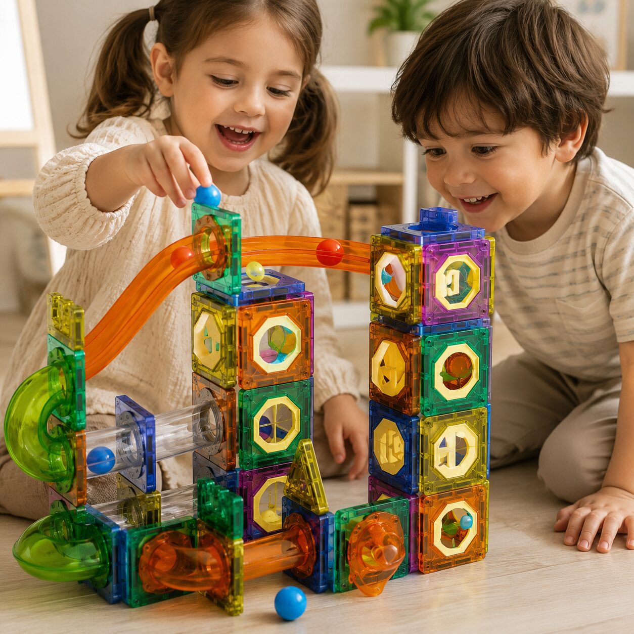 JUEGO MAGNETICO DE CONSTRUCCION 94 PIEZAS MA-005 - Imagen 2