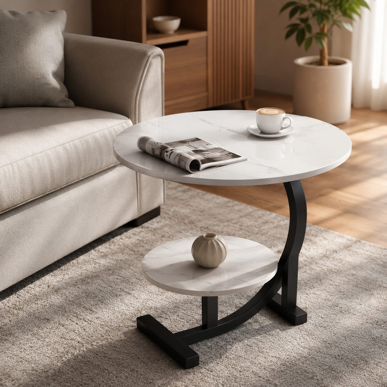 MESA DE CAFE C/DOBLE NIVEL CT5706 - Imagen 2