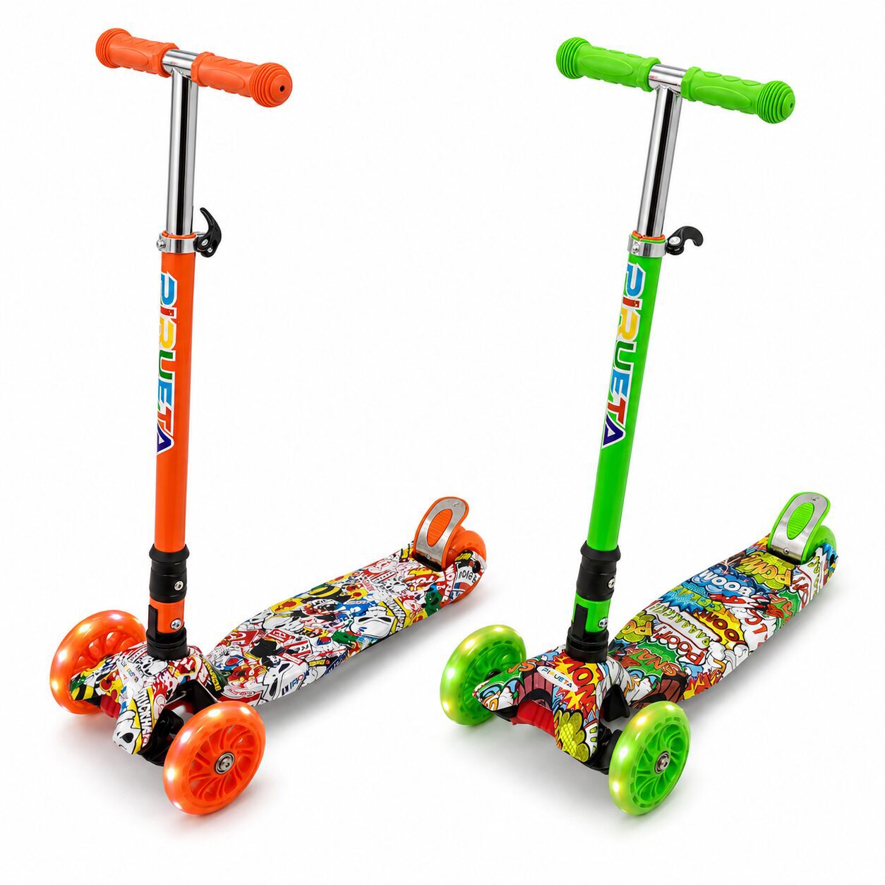 MONOPATIN INFANTIL PLEGABLE CON LUCES EN RUEDAS LSS01