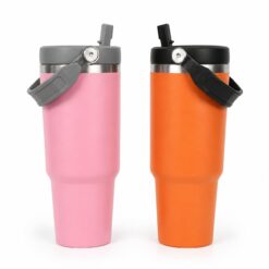 VASO TERMICO CON MANIJA Y SORBETE 900ML LD-01