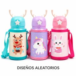 BOTELLA PLASTICA INFANTIL C/CORREA Y PICO RETRACTIL 500ML T-292