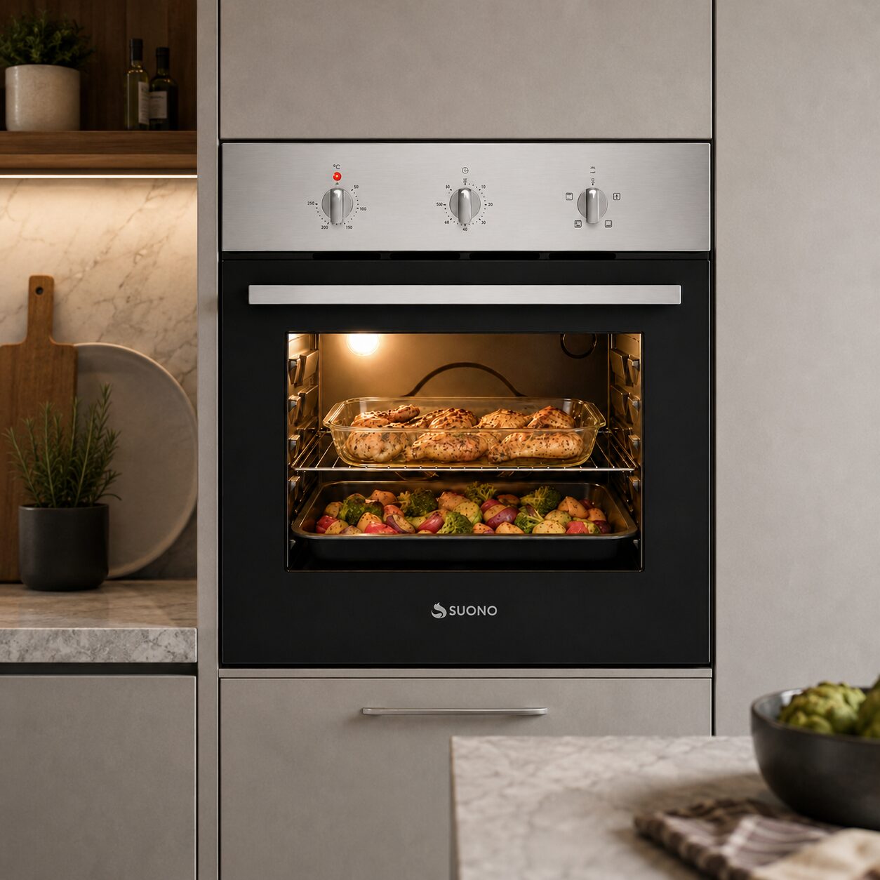 HORNO ELECTRICO EMPOTRABLE 60L 0412 - Imagen 2