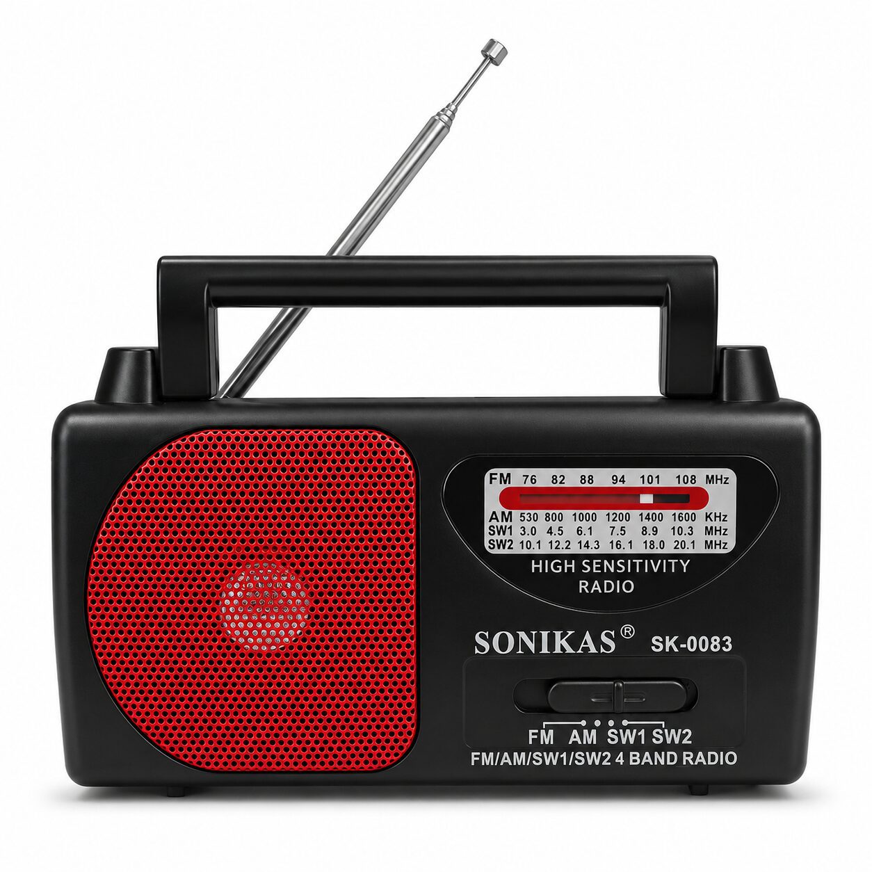 RADIO PORTATIL AM/FM 4 BANDAS SK-0083/0471 - Imagen 2