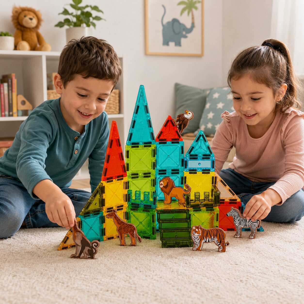 JUEGO MAGNETICO DE CONSTRUCCION 36 PIEZAS SELVA TK0726 - Imagen 2