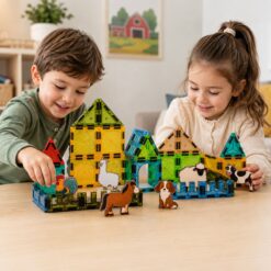 Alternative view of JUEGO MAGNETICO DE CONSTRUCCION 37 PIEZAS GRANJA TK0727
