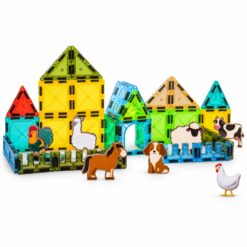 JUEGO MAGNETICO DE CONSTRUCCION 37 PIEZAS GRANJA TK0727